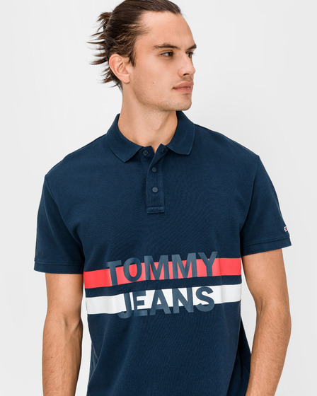 Tommy Jeans Block Stripe Teniszpóló