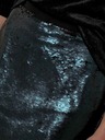 CAMAIEU Sötétzöld flitteres miniszoknya CAMAIEU