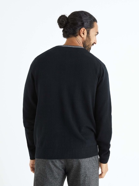 Celio Fekete férfi pulóver Celio Beretro