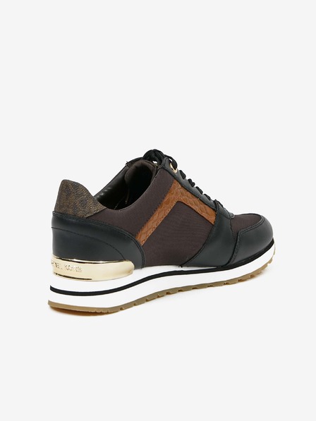 Michael Kors Fekete és barna női bőr Michael Kors Trainer tornacipő