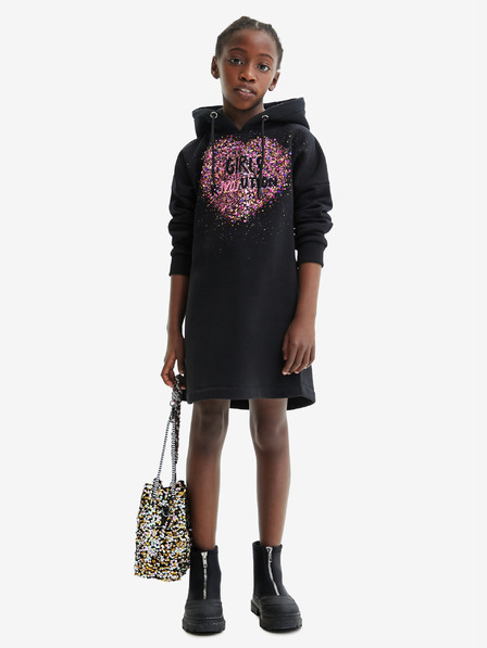 Desigual Desigual Ariza Fekete lány pulóver ruha