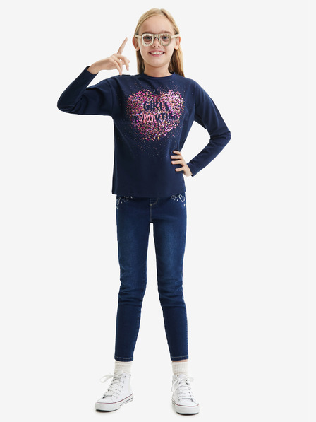 Desigual Sötétkék lány póló Desigual Alba