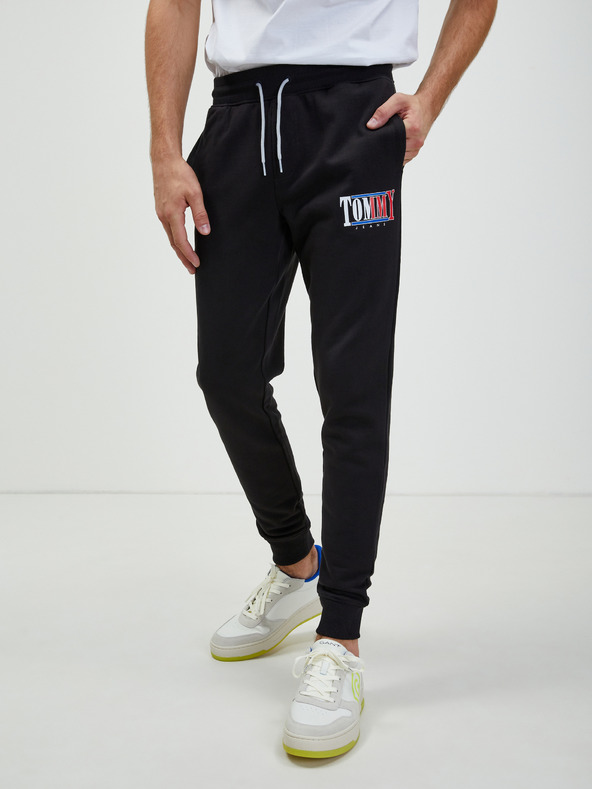 Tommy Jeans Melegítőnadrág Fekete