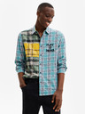 Desigual Zöld és kék férfi Desigual Rod kockás ing