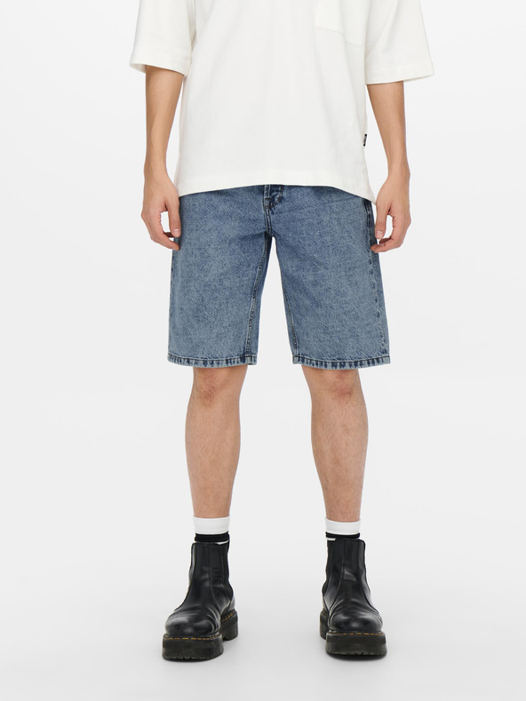 ONLY & SONS Kék farmer rövidnadrág ONLY & SONS Avi