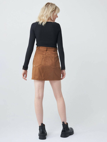Salsa Jeans Barna szarvasbőr miniszoknya Salsa Jeans