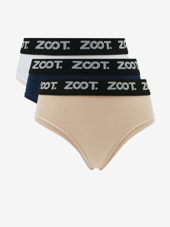 ZOOT.lab Három női bugyiból álló készlet fehér, kék és bézs színben ZOOT.lab