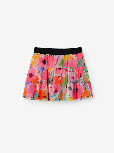 Desigual Desigual Virágok Rózsaszín lány virágos szoknya