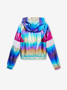 Desigual Rózsaszín és kék színű, fémes színű Desigual Rainbow lánykabát