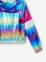 Desigual Rózsaszín és kék színű, fémes színű Desigual Rainbow lánykabát