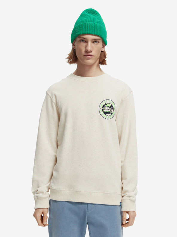 Scotch & Soda Krémszínű férfi Scotch & Soda pulóver