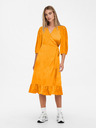 ONLY Narancssárga női szatén wrap midi ONLY Olivia