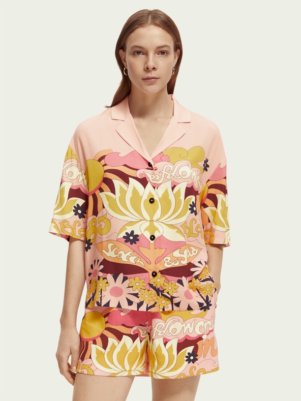 Scotch & Soda Barackszínű női mintás ing Scotch & Soda Scotch & Soda