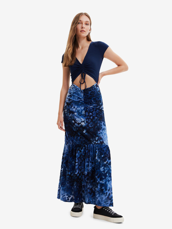 Desigual Sötétkék női Desigual Brighton csíkos ruha