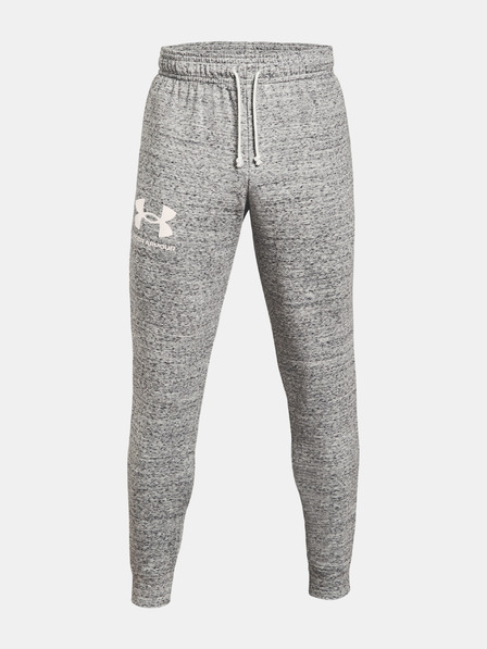 Under Armour RIVAL TERRY JOGGER - bílá Melegítő nadrág