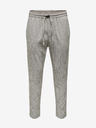 ONLY & SONS Világosszürke férfi csíkos nadrág, lenvászon ONLY & SONS Linus