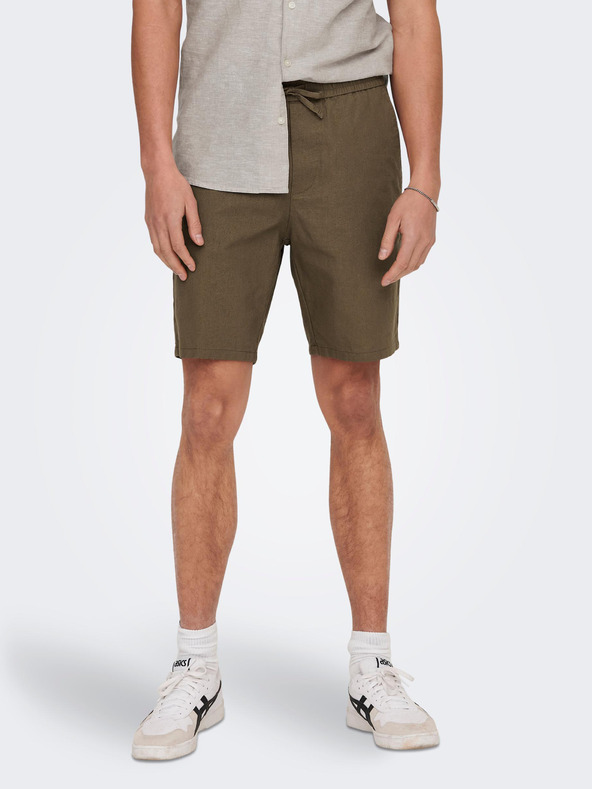 ONLY & SONS Barna férfi vászonnadrág ONLY & SONS Linus Linus
