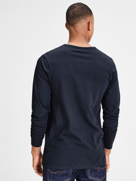 Jack & Jones Jack & Jones Basic hosszú ujjú sötétkék férfi póló