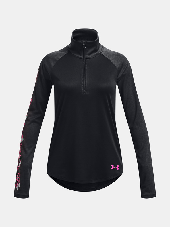 Under Armour UA Tech Graphic 1/2 Zip Gyerek Póló Fekete