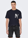 ONLY & SONS Sötétkék férfi ONLY & SONS Perry póló