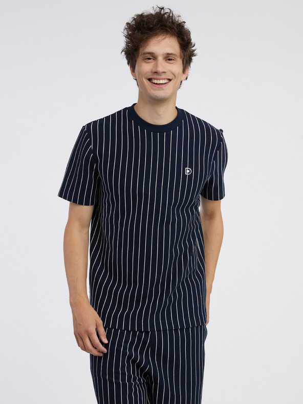 Tom Tailor Denim Sötétkék férfi csíkos póló Tom Tailor Denim
