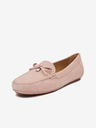 Michael Kors Világos rózsaszín női Michael Kors Juliette szarvasbőrből készült loafer