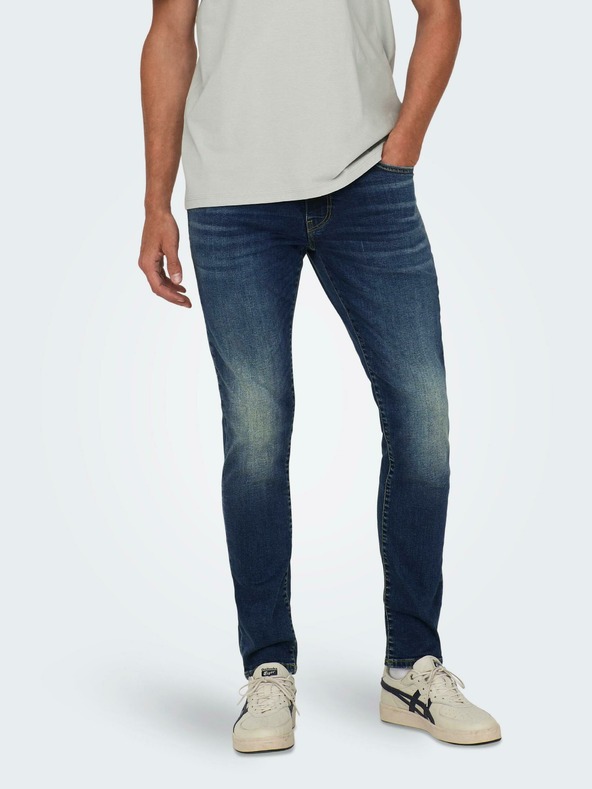 ONLY & SONS Sötétkék férfi slim fit farmernadrág ONLY & SONS Loom