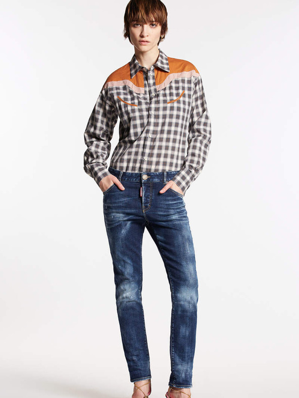 DSQUARED2 Kék női karcsúsított farmer DSQUARED2 Cool Girl