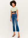 TALLY WEiJL Sötétkék Cropped Flared Fit farmer TALLY WEiJL