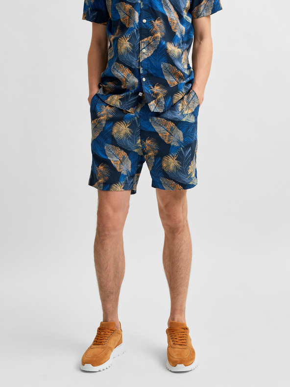 SELECTED Kék, mintás chino rövidnadrág Selected Homme Joel