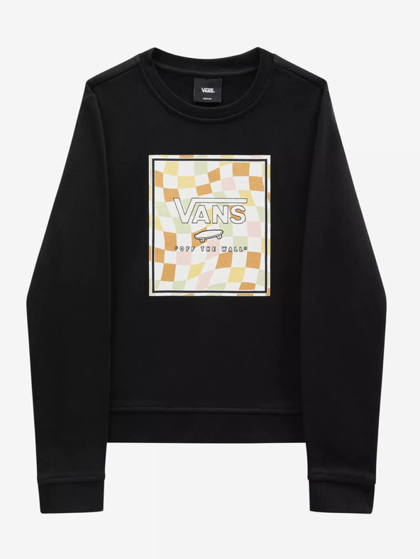 Vans Wavy Check Box Logo Gyerek Melegítő felső Fekete akciós termékkép 1