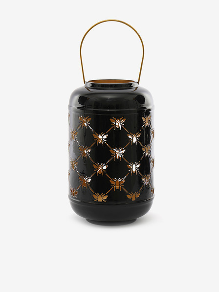 SIFCON Fekete fém lámpa méhekkel 31x19 SIFCON