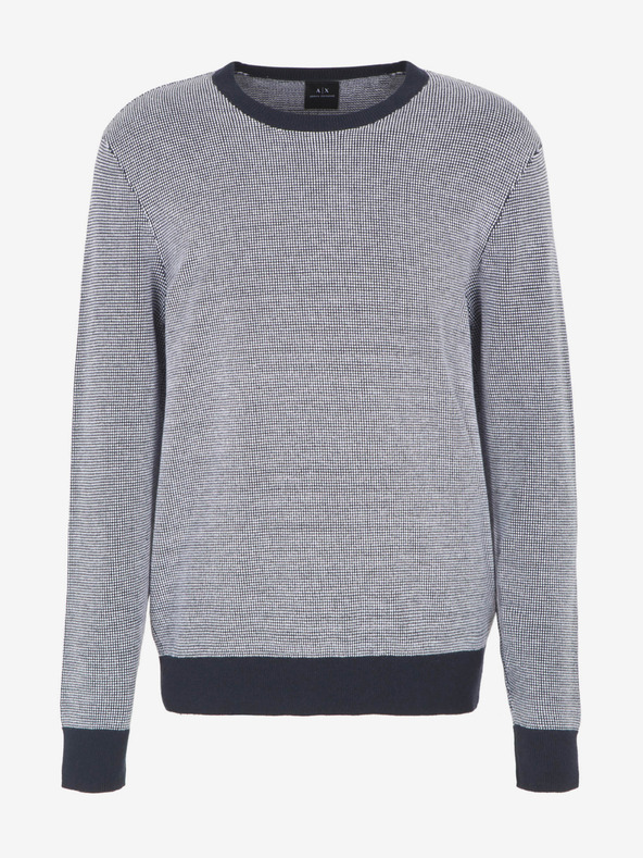 Armani Exchange Fehér és kék férfi Armani Exchange pulóver