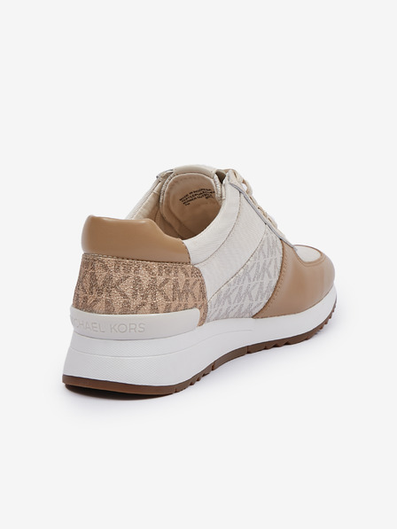 Michael Kors Barna és bézs színű női tornacipő bőr részletekkel Michael Kors Allie Trainer