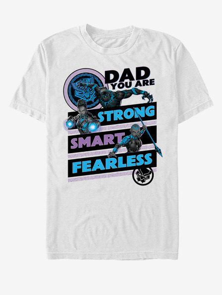 ZOOT.Fan Fehér unisex póló ZOOT.Fan Marvel Panther Apa