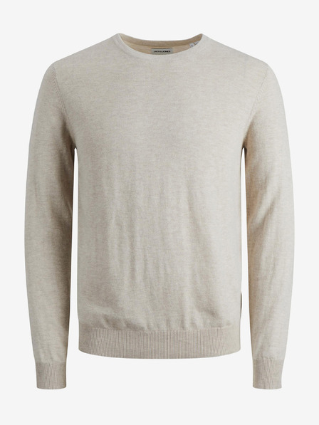 Jack & Jones Krémszínű alap Jack & Jones Emil pulóver