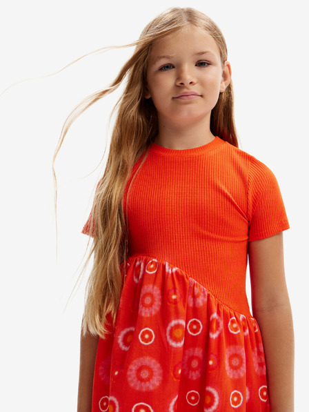 Desigual Narancssárga Desigual Andy lányruha