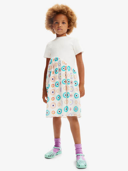 Desigual Fehér Desigual Andy lányruha