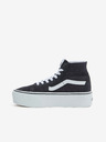 Vans Sötétszürke női boka szarvasbőr tornacipő VANS UA SK8-Hi Tapered Stackform