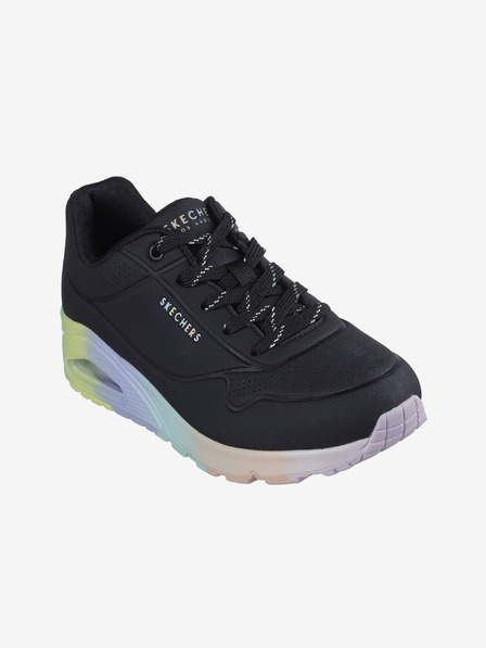 Skechers Fekete Skechers Uno női tornacipő - Szivárványos lelkek