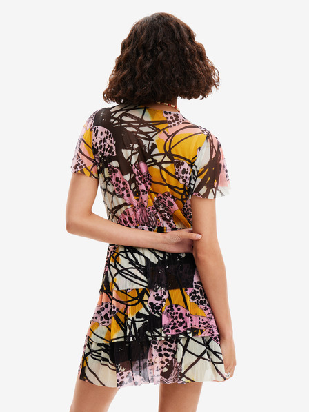Desigual Rózsaszín női mintás ruha Desigual x M. Christian Lacroix Cadiz
