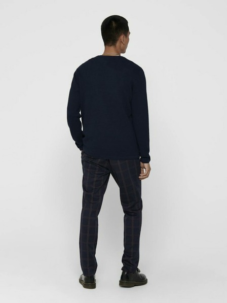ONLY & SONS Sötétkék férfi alap pulóver ONLY & SONS Panter