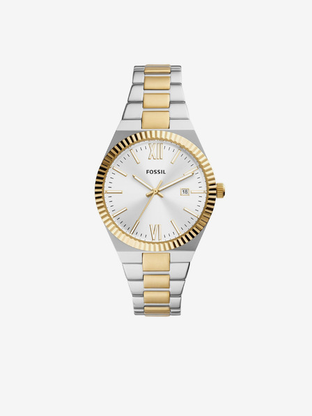 Fossil Ezüst arany női Fossil Scarlette karóra