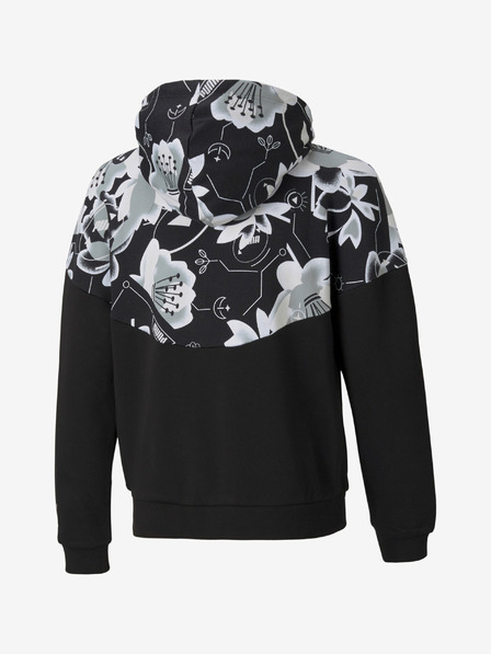 Puma Fekete lányoknak Puma Alpha Full-Zip pulóver teljes cipzárral