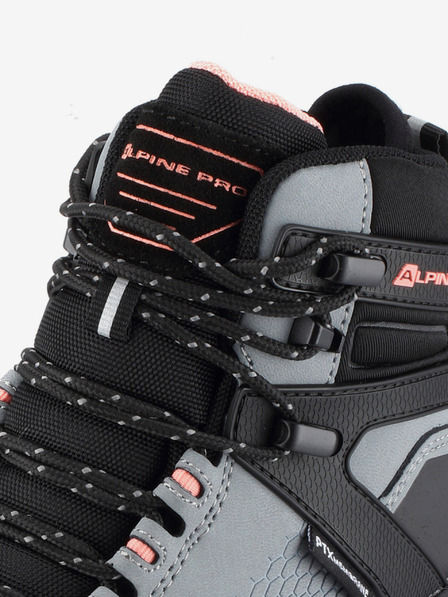ALPINE PRO Fekete és szürke női kültéri bakancs membránnal PTX ALPINE PRO Kneiffe