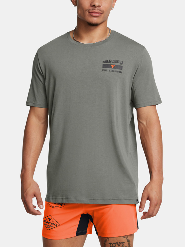 Under Armour UA Project Rock 60/40S SS Póló Zöld akciós termékkép 1