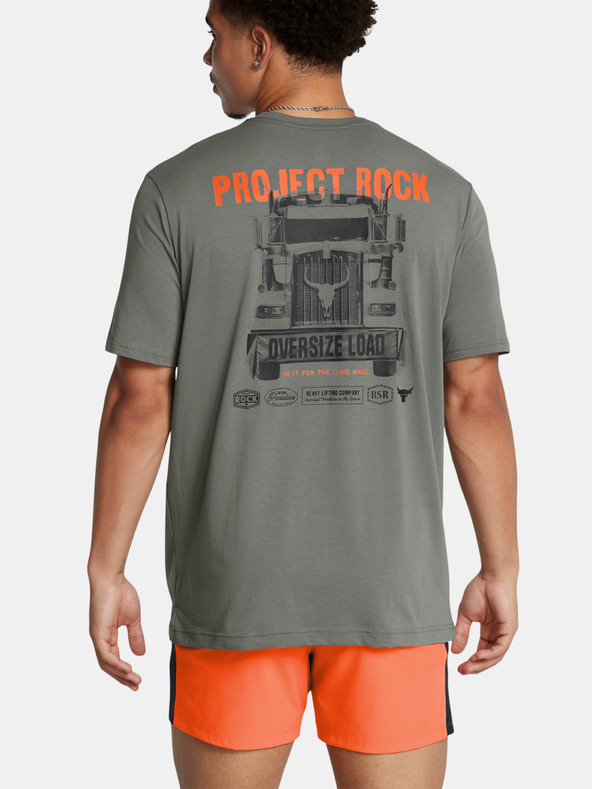 Under Armour UA Project Rock 60/40S SS Póló Zöld termék 2. képe