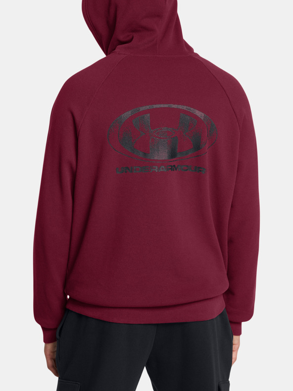 Under Armour UA Rival Flc Txtr CG Hoodie Melegítőfelsők Piros termék 2. képe