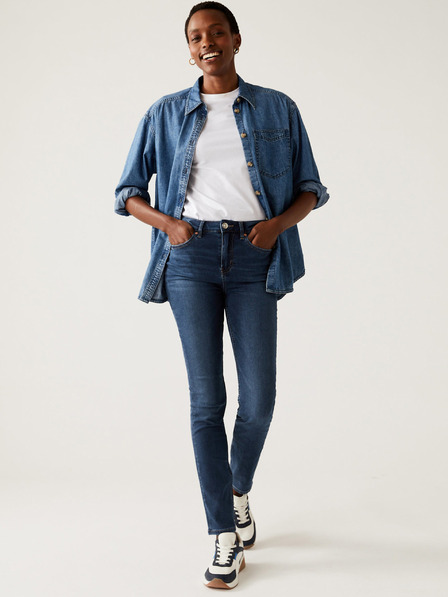Marks & Spencer Sötétkék női slim fit farmer Marks & Spencer
