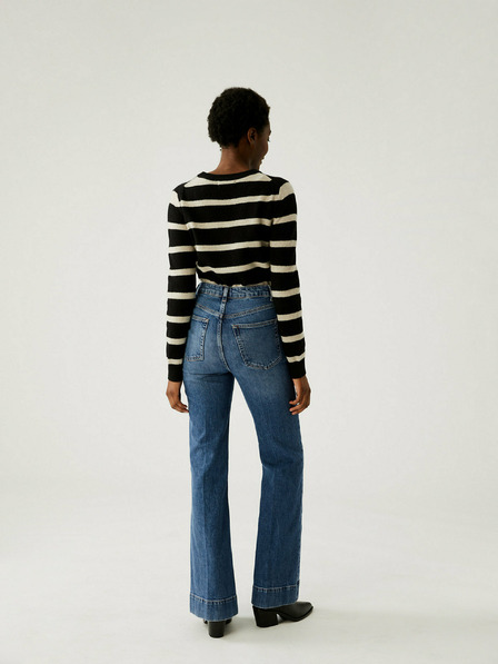Marks & Spencer Kék női magas derekú bootcut farmer Marks & Spencer